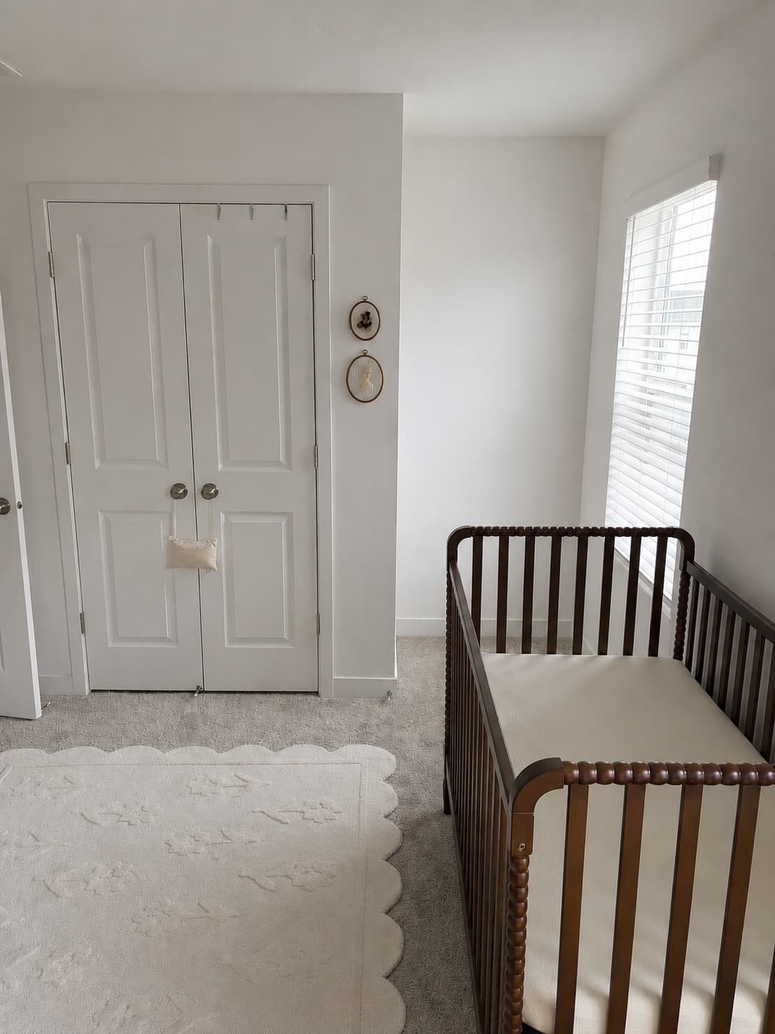 Nursery before wallpaper installation